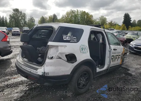 2018 Ford Explorer Police Interceptor from USA, damaged, VIN 1FM5K8AR3JGC44435